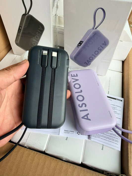 AISOLOVE Portable Power Bank with Built-in AC Plug - Wholesale