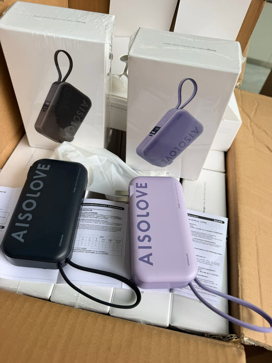 AISOLOVE Portable Power Bank with Built-in AC Plug - Wholesale