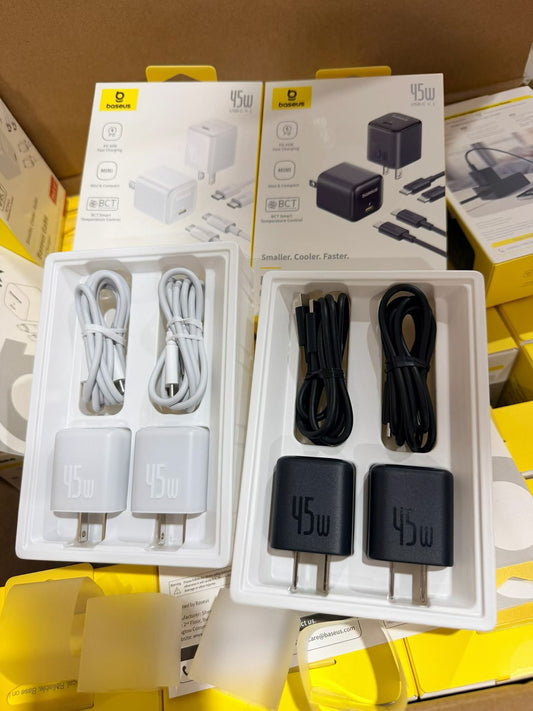 Baseus GaN6 45W Fast Charger 2-Pack - Wholesale