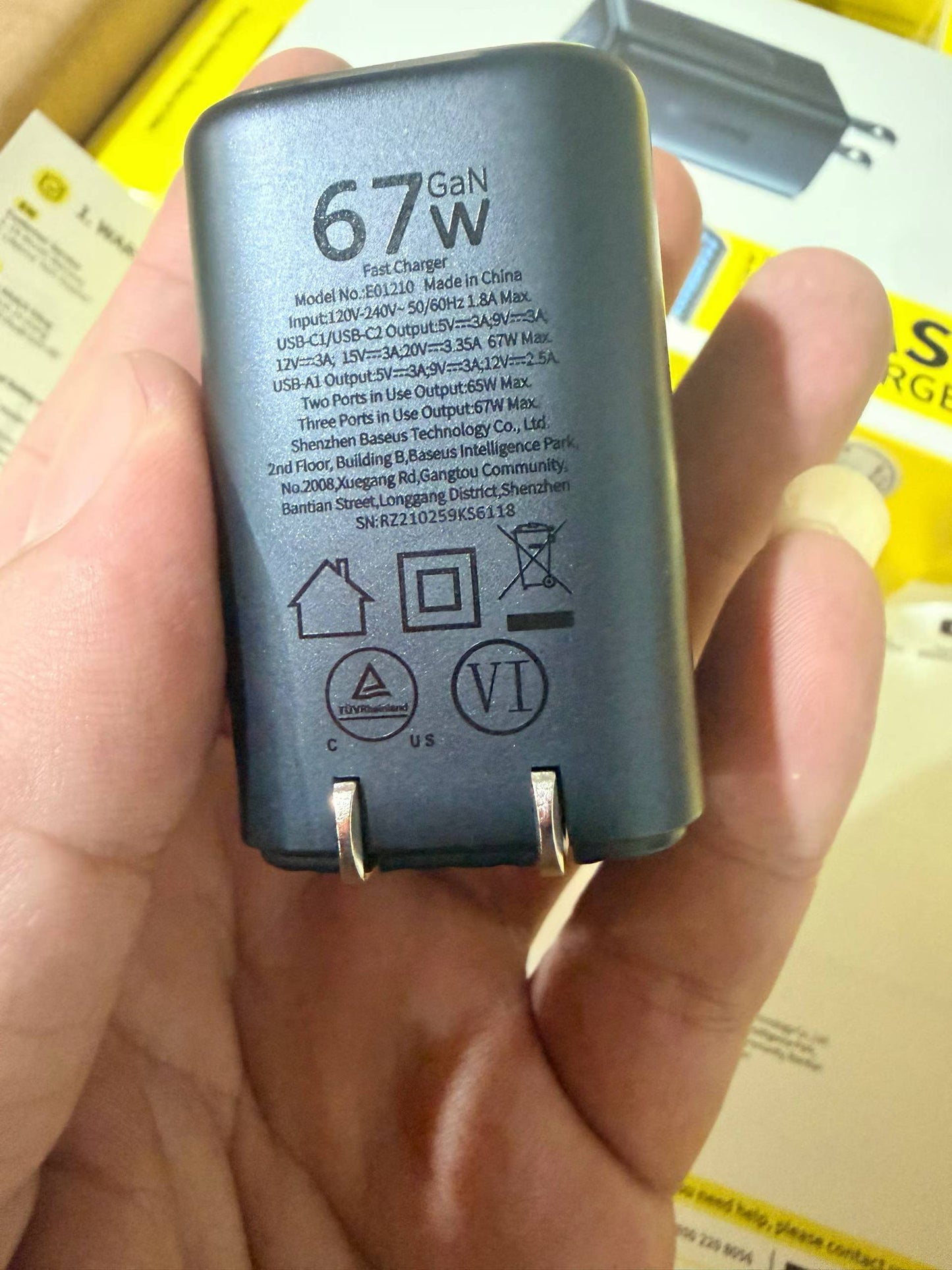 Baseus 67W GaN Fast Charger - Wholesale