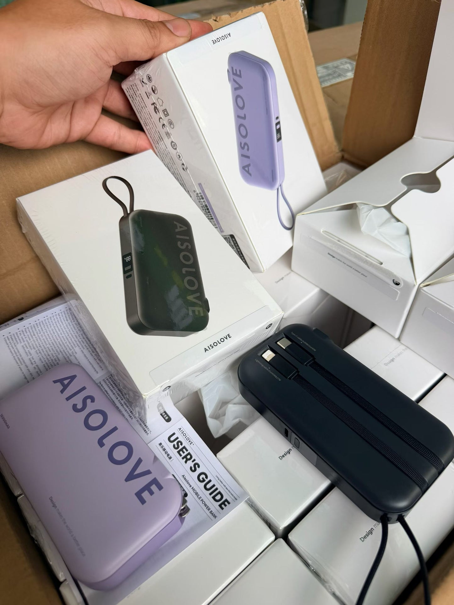 AISOLOVE Portable Power Bank with Built-in AC Plug - Wholesale