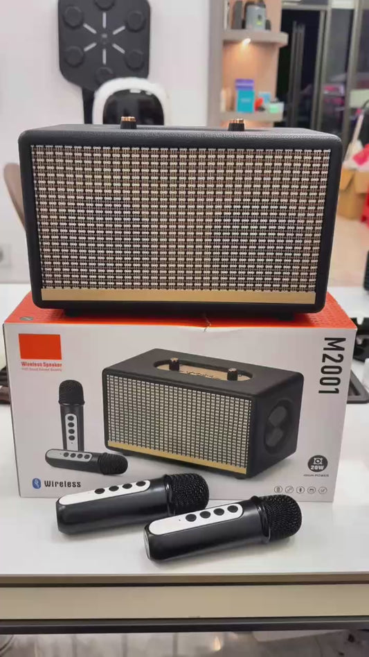 M2001 Retro Karaoke Bluetooth Speaker - Wholesale