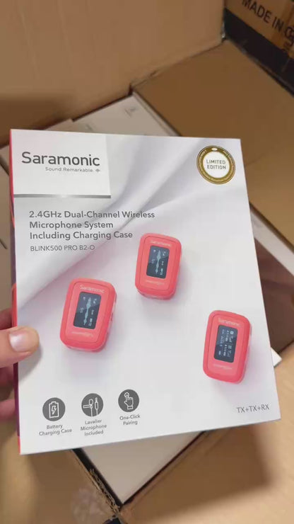Saramonic Blink500 Pro B2-O Wireless Microphone Red Limited Edition - Wholesale